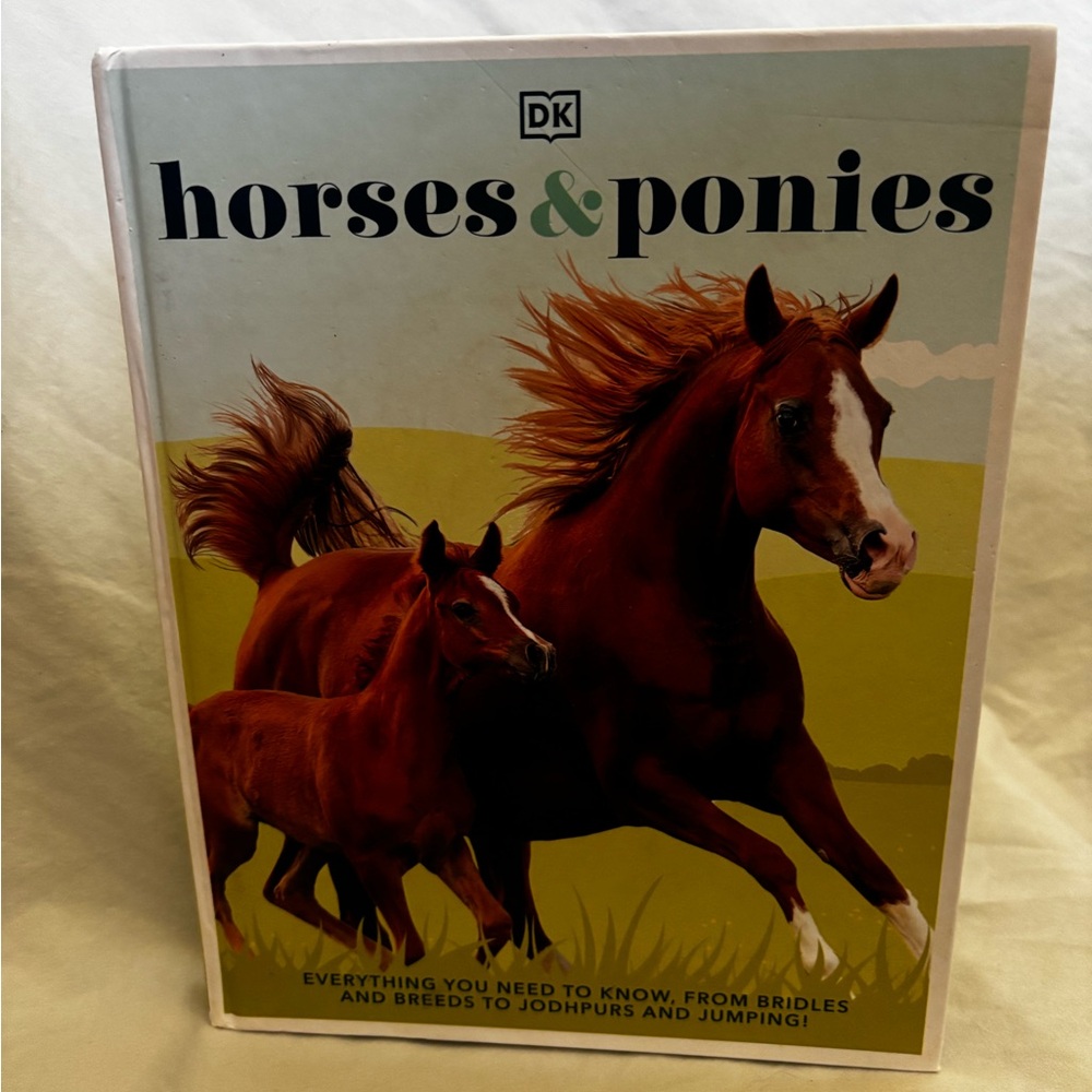 DK 'horses & ponies' Illustrated Book - Brown & Green Cover